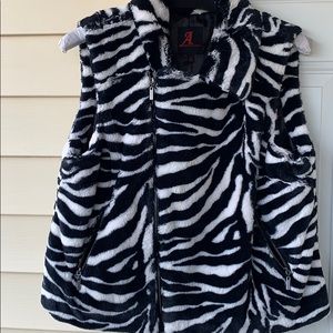 Adrienne Landau plush faux fur vest